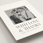 "Clarity" - Wedding Thank You Postcards in Diamond by Heather Cairl - Detail