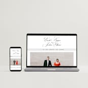 "Side by Side" - Wedding Thank You Postcards in Tuxedo by Orasie - FREE Wedding Website