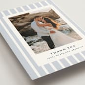 "melihrolo" - Wedding Thank You Postcards in Powder Blue by chocomocacino - Detail