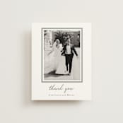 "signature monogram" - Wedding Thank You Postcards in Sage by Sara Hicks Malone - Front