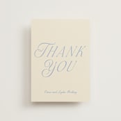 "Luxe" - Wedding Thank You Postcards in Ocean by Baumbirdy - Front