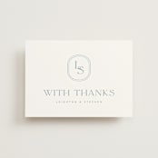 "Leighton" - Wedding Thank You Postcards in Lakeshore Blue by Jennifer Postorino - Front
