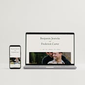 "Editorial" - Wedding Thank You Postcards in Forest by Bethan - FREE Wedding Website