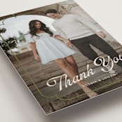"Victorian Chic" - Wedding Thank You Postcards in Garnet by Morgan Kendall - Detail