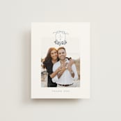 "Be With You" - Wedding Thank You Postcards in French by Design Lotus - Front