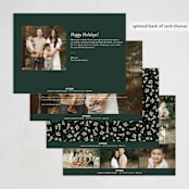 "Classic Greenery" - Thanksgiving Cards in Juniper by Susan Moyal - Back of Card Options