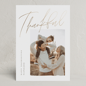 "Thankful Season" - Thanksgiving Cards in Guilded by Pixel and Hank - Front