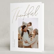 "Thankful Season" - Thanksgiving Cards in Guilded by Pixel and Hank - Folded Card