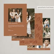 "Falling" - Thanksgiving Cards in Vanilla by Susan Zinader - Back of Card Options
