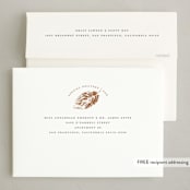 "Falling" - Thanksgiving Cards in Vanilla by Susan Zinader - FREE Recipient Addressing