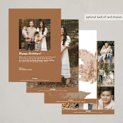 "Autumn" - Thanksgiving Cards in Acorn by Angela Garrick - Back of Card Options