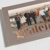 "Ever Grateful" - Thanksgiving Cards in Warm Pine by AK Graphics - Detail