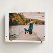 "Autumnal Leaves" - Thanksgiving Cards in Snow by Jenna Holcomb - Folded Card
