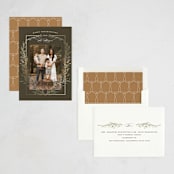 "Thanksgiving Crest" - Thanksgiving Cards in Chestnut by Susan Zinader - Assembled