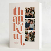 "Thankful three" - Thanksgiving Cards in Sweet potato by Lea Delaveris - Folded Card
