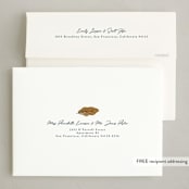 "Grateful Grid" - Thanksgiving Cards in Navy by Erin L. Wilson - FREE Recipient Addressing