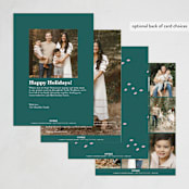 "Fall Harvest" - Thanksgiving Cards in Deep Pine by Eve Schultz - Back of Card Options