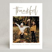 "We Are Thankful" - Thanksgiving Cards in Acorn by Susan Asbill - Front