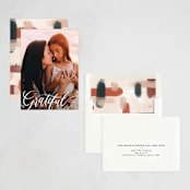 "Grateful" - Thanksgiving Cards in Frost by Pink House Press - Assembled