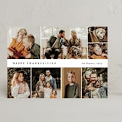 "Many memories" - Thanksgiving Cards in Cotton by Stacey Meacham - Front