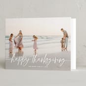 "Winter Breeze" - Thanksgiving Cards in Snow by Melanie Severin - Folded Card