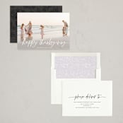 "Winter Breeze" - Thanksgiving Cards in Snow by Melanie Severin - Assembled