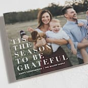 "to be grateful" - Thanksgiving Cards in Snow by Angela Marzuki - Detail