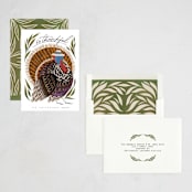 "Thankful Turkey" - Thanksgiving Cards in Grass by Grae - Assembled