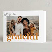 "Watercolor" - Thanksgiving Cards in Pumpkin Pie by Vera Lim - Folded Card