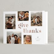 "Give" - Thanksgiving Cards in Autumn by Hooray Creative - Folded Card