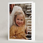 "thankful side" - Thanksgiving Cards in Milk by Liz Conley - Folded Card