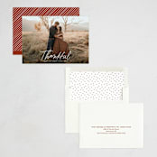 "Scripty Thankful" - Thanksgiving Cards in Cloud by Kristen Magee - Assembled