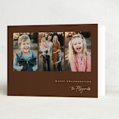 "Fall Vibes" - Thanksgiving Cards in Acorn by Heather Schertzer - Folded Card