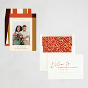 "Mondrian" - Thanksgiving Cards in Persimmon by Annie Clark - Assembled