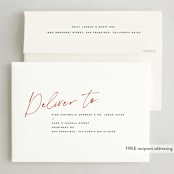 "Mondrian" - Thanksgiving Cards in Persimmon by Annie Clark - FREE Recipient Addressing