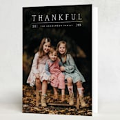 "simply thankful" - Thanksgiving Cards in Whipped Cream by Ashley DeMeyere - Folded Card