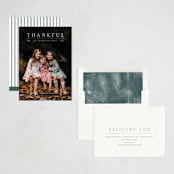 "simply thankful" - Thanksgiving Cards in Whipped Cream by Ashley DeMeyere - Assembled