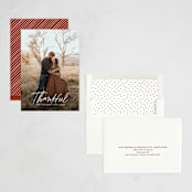 "Scripty Merry Christmas" - Thanksgiving Cards in Cloud by Kristen Magee - Assembled