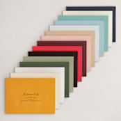 "Scripty Merry Christmas" - Thanksgiving Cards in Cloud by Kristen Magee - NEW Colored Envelopes
