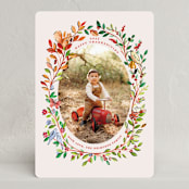 "Seasons" - Thanksgiving Cards in Acorn by Sarah Knight - Front