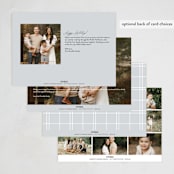 "Minimal Edge" - Thanksgiving Cards in Cloud by Nicole Walsh - Back of Card Options