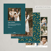 "Stamped Blooms" - Thanksgiving Cards in Golden by Amy Kross - Back of Card Options