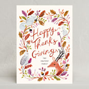 "Thankful forest" - Thanksgiving Cards in Fig by Sarah Knight - Front
