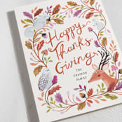 "Thankful forest" - Thanksgiving Cards in Fig by Sarah Knight - Detail