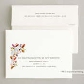 "Thankful forest" - Thanksgiving Cards in Fig by Sarah Knight - FREE Recipient Addressing