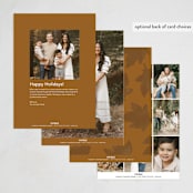 "Fall shapes" - Thanksgiving Cards in Fall Leaf by Creo Study - Back of Card Options