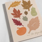 "Fall shapes" - Thanksgiving Cards in Fall Leaf by Creo Study - Detail