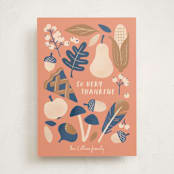 "Autumn gathering" - Thanksgiving Cards in Pumpkin by Leia Matt - Front