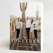 "together merry" - Thanksgiving Cards in Simply White by Sara Hicks Malone - Folded Card