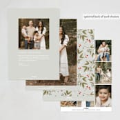 "Faubourg" - Thanksgiving Cards in Snow by Leia Matt - Back of Card Options